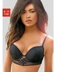 Push-up-BH LASCANA "BH mit B&uuml;gel, Spitzen-BH, als Dessous-Set kombinierbar",...