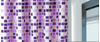 Duschvorhang MSV "Premium Mosaico" Duschvorhänge Gr. B/H: 180 cm x 200 cm, lila