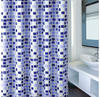 Duschvorhang MSV "Premium Mosaico" Duschvorhänge Gr. B/H: 180 cm x 200 cm, blau