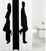 Duschvorhang SANILO "Unisex" Duschvorhänge Gr. B/H: 180 cm x 180 cm, schwarz-weiß