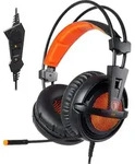 SADES Gaming-Headset "A6", orange, Kopfh&ouml;rer
