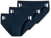 Slip SCHIESSER "Slip 3er Pack", Herren, Gr. M, blau (dunkelblau), Obermaterial: 95%