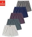 Weiter Boxer H.I.S "Herren Boxer", Herren, Gr. 7 (XL), 5 Stk., bunt (grau,...
