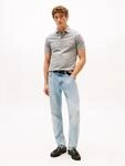 Tommy Hilfiger Poloshirt "1985 SLIM POLO mit Piqu&eacute;-Struktur und Stickerei" meliert,