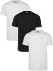 T-Shirt URBAN CLASSICS "Urban Classics Herren Basic Tee 3-Pack", Herren, Gr. M,
