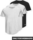 Jack & Jones Rundhalsshirt "JJENOA TEE SS CREW NECK 3PK MP NOOS" Packung,...