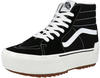 Plateausneaker VANS "SK8-Hi Stacked" Gr. 42, schwarz-weiß (schwarz, weiß) Schuhe
