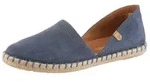 Espadrille VERBENAS "CARMEN SERRAJE", Damen, Gr. 37, blau (jeansblau), Veloursleder,