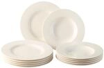 vivo Villeroy & Boch Group Geschirr-Set "Tafelservice Basic White 12er Set wei&szlig;"