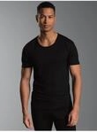 Funktionsshirt TRIGEMA "TRIGEMA T-Shirt aus Merinowolle", Herren, Gr. XL, schwarz,