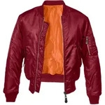 Anorak BRANDIT "Brandit Herren MA1 Bomber Jacket", Herren, Gr. L, bordeaux, 100%