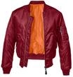 Anorak BRANDIT "Brandit Herren MA1 Bomber Jacket", Herren, Gr. L, bordeaux, 100%