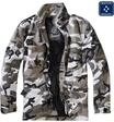 Langmantel BRANDIT "Brandit Herren M-65 Field Jacket", Herren, Gr. M, snowcamo, 80%