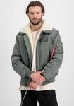 Bomberjacke ALPHA INDUSTRIES "B15-3 TT", Herren, Gr. XXL, gr&uuml;n (vintage gr&uuml;n), Web,