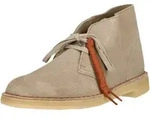 Stiefel CLARKS "Desert Boot Sand Suede", Damen, Gr. 43, sand, Schuhe Stiefel, in