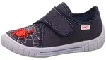 Hausschuh SUPERFIT "BILL, WMS: mittel", M&auml;dchen, Gr. 24, blau (blau spiderman),