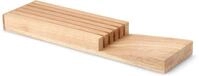 Continenta Messerblock 1 Stk. f&uuml;r Schublade, Gummibaum 39x11x3,5
