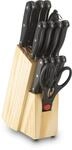 ECHTWERK Messerblock 14 Stk. Basic K&uuml;chenmesser Set aus hochwertigem...