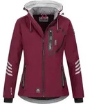 Softshelljacke ARCTIC SEVEN "ASNicolia", Damen, Gr. 5XL, rot (bordeaux, grau),