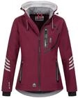 Softshelljacke ARCTIC SEVEN "ASNicolia", Damen, Gr. 5XL, rot (bordeaux, grau),