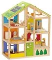 Puppenhaus HAPE "Vierjahreszeiten", bunt, Puppenh&auml;user, KinderB:60cm H:73cm T:40cm,