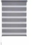 Doppelrollo LIEDECO "Klemmfix-Duo-Rollo" Gr. 8, grau, B:60cm H:210cm, Polyester,