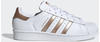 Sneaker ADIDAS ORIGINALS "SUPERSTAR" Gr. 36, weiß (cloud white, copper metallic,