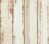 living walls Vliestapete "Il Decoro" Holz gestreift realistisch leicht strukturiert