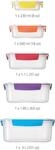 Joseph Joseph Vorratsdose "Nest Lock" platzsparend ineinander stapelbar, luftdicht