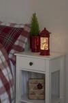KONSTSMIDE LED Laterne "Weihnachtsdeko rot" LED-Modul 1 Stk. Warmwei&szlig; LED