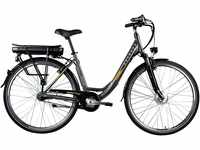 E-Bike ZÜNDAPP "Z502" E-Bikes Gr. 48 cm, 28 Zoll (71,12 cm), grau (grau, orange)