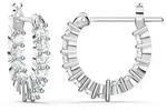 Paar Creolen SWAROVSKI "Schmuck Geschenk Matrix Tennis Vittore Ohrringe", silber