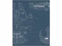 Komar Poster "Star Wars Blueprint Falcon", Star Wars, (1 St.)
