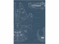 Komar Poster "Star Wars Blueprint Falcon", Star Wars, (1 St.)