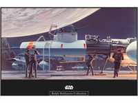 Komar Poster "Star Wars Classic RMQ Yavin Hangar", Star Wars, (1 St.)