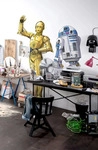 Vliestapete KOMAR "Selbstklebende Vlies - Star Wars XXL C-3PO - Gr&ouml;&szlig;e 127 x 200