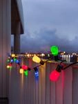 KONSTSMIDE LED-Lichterkette, schwarz, Dioden 40 Stk. Flammen 40 Stk., Kabell&auml;nge 10m