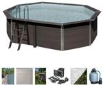 Gre Ovalpool "Avantgarde" 6-tlg., Composite Pool, BxLxH: 386x524x124 cm