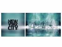 Leinwandbild QUEENCE "New York City" Bilder Gr. B/H/T: 100 cm x 40 cm x 2 cm,...