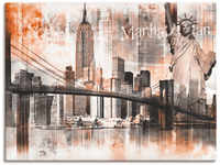 Artland Wandbild "New York Skyline Collage V", Amerika, (1 St.)