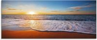 Artland Glasbild "Sonnenuntergang und das Meer" Strand 1 Stk. tlg. in verschiedenen