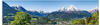 Glasbild ARTLAND "Landschaft in den Bayerischen Alpen" Bilder Gr. B/H: 100 cm x...