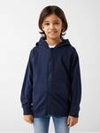 Kapuzensweatjacke NAME IT "NKMNESWEAT CARD W HOOD UNB NOOS", Jungen, Gr. 122 (128),