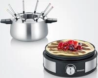 Severin Elektro-Fondue "FO2471" mit Cr&ecirc;pesfunktion