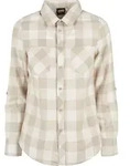 Langarmhemd URBAN CLASSICS "Urban Classics Damen Ladies Turnup Checked Flanell