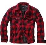 Anorak BRANDIT "Brandit Herren Lumberjacket", Herren, Gr. S, rot, schwarz, 100%