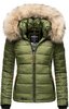 Winterjacke MARIKOO "Lerikaa" Gr. XL (42), grün (olivgrün) Damen Jacken