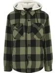 Anorak BRANDIT "Brandit Herren Lumberjacket Hooded", Herren, Gr. S, schwarz, olive,