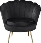 SalesFever Loungesessel "Clam - Design Cocktailsessel" Prachtvoll extravagantes