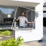 Windhager Insektenschutz-Fensterrahmen "Plus, Fliegengitter Spannrahmen aus Alu...